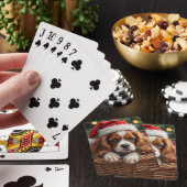 Cavalier King Charles Spaniel Kuschelkorb Spielkarten (In Situ)