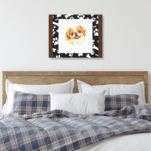 Cavalier King Charles Spaniel Leinwand Wall Art (Insitu (Schlafzimmer))