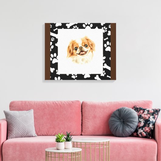 Cavalier King Charles Spaniel Leinwand Wall Art (Insitu (Wohnzimmer))