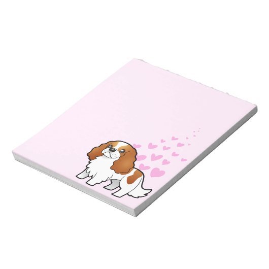 Cavalier King Charles Spaniel Liebe Notizblock (Rotiert)