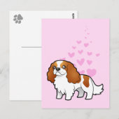 Cavalier King Charles Spaniel Liebe Postkarte (Vorne/Hinten)