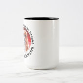 Cavalier King Charles Spaniel lustiges Zitat Zweifarbige Tasse (Mittel)