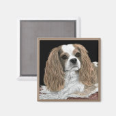 Cavalier King Charles Spaniel Magnet - "Bella" (Vorderseite/Rückseite)