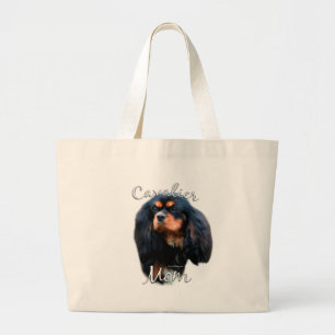 Cavalier King Charles Spaniel Mama 2 Jumbo Stoffbeutel