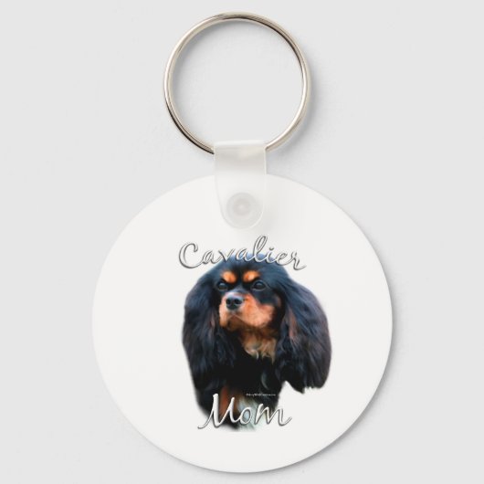 Cavalier King Charles Spaniel Mama 2 Schlüsselanhänger (Vorderseite)