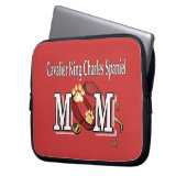 Cavalier King Charles Spaniel Mama Geschenke Laptopschutzhülle (Vorderseite Links)