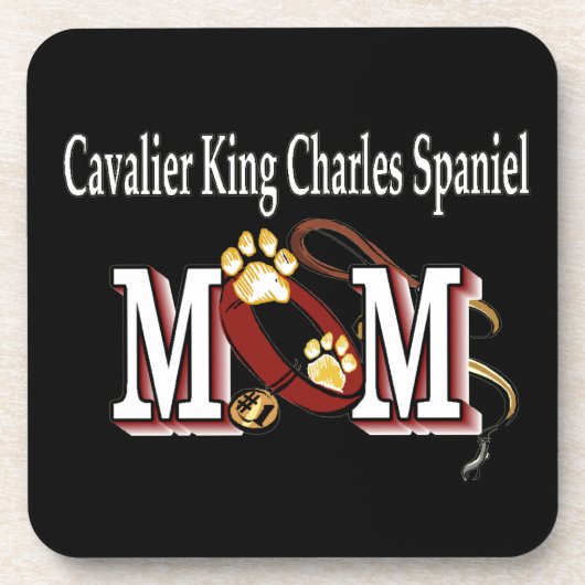 Cavalier King Charles Spaniel Mama Geschenke Untersetzer (Vorderseite)