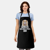 Cavalier King Charles Spaniel Mama, Hund Mama Schürze (Getragen)