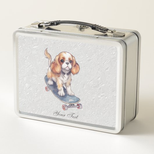 Cavalier King Charles Spaniel Metal Lunch Box (Rückseite)