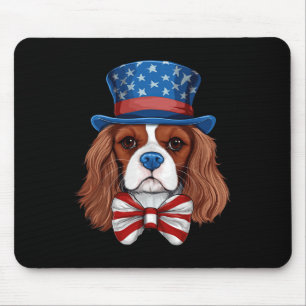 Cavalier King Charles Spaniel mit der Flagge der U Mousepad