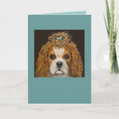 Cavalier King Charles Spaniel mit Nestkarte Karte (Vorderseite)