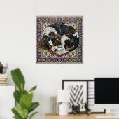 Cavalier King Charles Spaniel Mosaikposter | Pers Poster (Heimbüro)