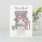 Cavalier King Charles Spaniel Moving Ankündigung (Stehend Vorderseite)