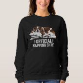 Cavalier King Charles Spaniel Napping Dog Lover La Sweatshirt (Vorderseite)
