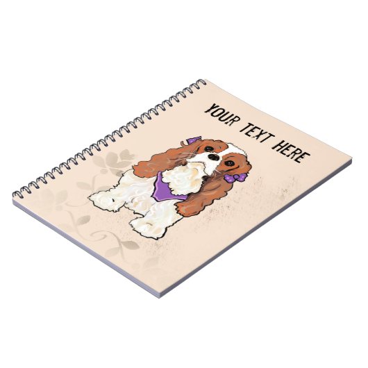 Cavalier King Charles Spaniel Notizblock (Linke Seite)