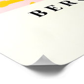 Cavalier King Charles Spaniel on Toilet Print Poster (Ecke)