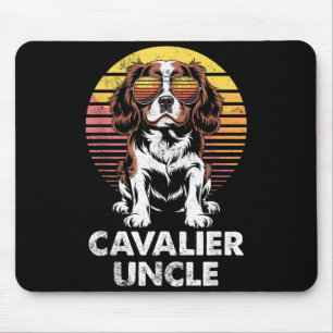 Cavalier King Charles Spaniel Onkel Vintage Hund B Mousepad