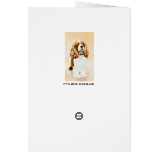 Cavalier King Charles Spaniel Original Malerei (Hinten)