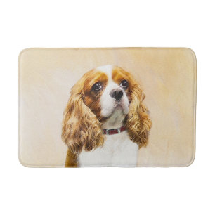 Cavalier King Charles Spaniel Original Malerei Badematte