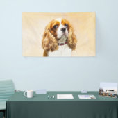 Cavalier King Charles Spaniel Original Malerei Banner (Messeveranstaltung)