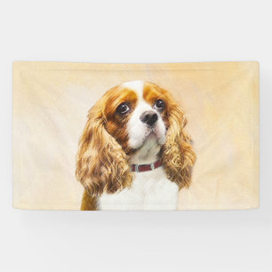 Cavalier King Charles Spaniel Original Malerei Banner