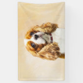 Cavalier King Charles Spaniel Original Malerei Banner (Vertikal)