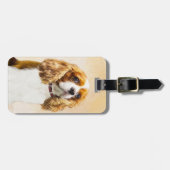 Cavalier King Charles Spaniel Original Malerei Gepäckanhänger (Vorderseite horizontal)