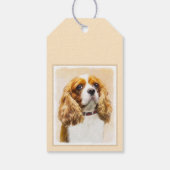 Cavalier King Charles Spaniel Original Malerei Geschenkanhänger (Rückseite)