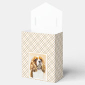 Cavalier King Charles Spaniel Original Malerei Geschenkschachtel (Geöffnet)
