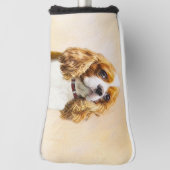 Cavalier King Charles Spaniel Original Malerei Golf Headcover (Rotieren 90)