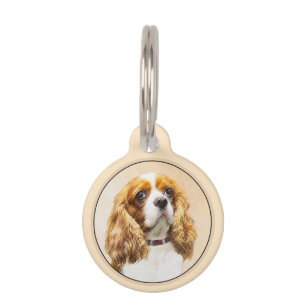 Cavalier King Charles Spaniel Original Malerei Haustiermarke