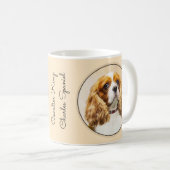 Cavalier King Charles Spaniel Original Malerei Kaffeetasse (VorderseiteRechts)
