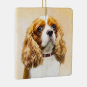 Cavalier King Charles Spaniel Original Malerei Keramikornament (Rechts)