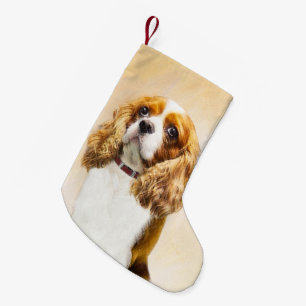 Cavalier King Charles Spaniel Original Malerei Kleiner Weihnachtsstrumpf