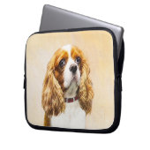 Cavalier King Charles Spaniel Original Malerei Laptopschutzhülle (Vorderseite Links)