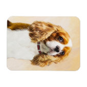 Cavalier King Charles Spaniel Original Malerei Magnet (Horizontal)