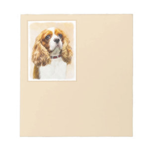Cavalier King Charles Spaniel Original Malerei Notizblock