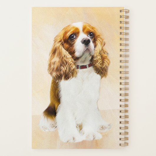 Cavalier King Charles Spaniel Original Malerei Planer (Rückseite)
