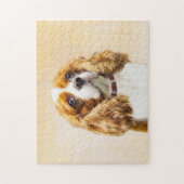 Cavalier King Charles Spaniel Original Malerei Puzzle (Vertikal)
