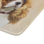 Cavalier King Charles Spaniel Original Malerei Schneidebrett (Ecke)