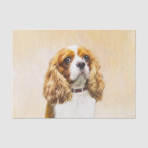Cavalier King Charles Spaniel Original Malerei Seidenpapier