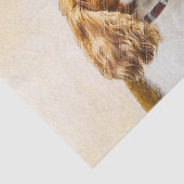 Cavalier King Charles Spaniel Original Malerei Seidenpapier (Ausschnitt)