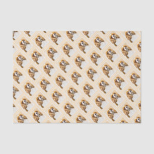 Cavalier King Charles Spaniel Original Malerei Seidenpapier