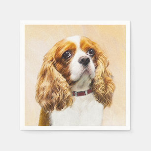 Cavalier King Charles Spaniel Original Malerei Serviette