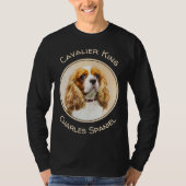 Cavalier King Charles Spaniel Original Malerei T-Shirt (Vorderseite)