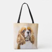 Cavalier King Charles Spaniel Original Malerei Tasche (Rückseite)