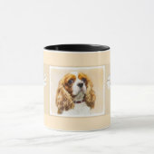 Cavalier King Charles Spaniel Original Malerei Tasse (Zentrum)