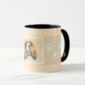 Cavalier King Charles Spaniel Original Malerei Tasse (VorderseiteRechts)