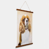 Cavalier King Charles Spaniel Original Malerei Wandteppich Mit Holzrahmen (Gewinkelt)