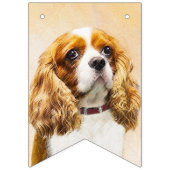 Cavalier King Charles Spaniel Original Malerei Wimpelkette (Dritte Fahne)